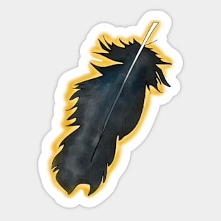 Black Feather Sticker